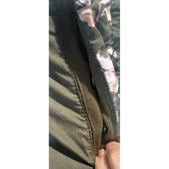 FREE PEOPLE MOVEMENT Womens Mesmerize Me Green Pink Floral Printed Pants Cargo S - Picture 10 of 16